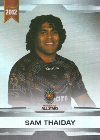 2012 NRL Limited Edition Parallel - P58 Sam Thaiday Indigenous All Stars