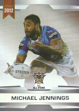 2012 NRL Limited Edition Parallel - P66 Michael Jennings NRL All Stars
