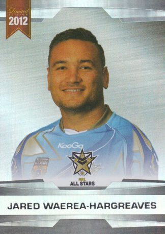 2012 NRL Limited Edition Parallel - P72 Jared Waerea-Hargreaves NRL All Stars
