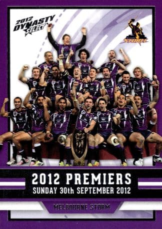 2012 NRL Dynasty Redeemed Premiers Set - Melbourne Storm