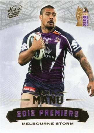 2012 NRL Premiers Set - PC12 Sika Manu Melbourne Storm