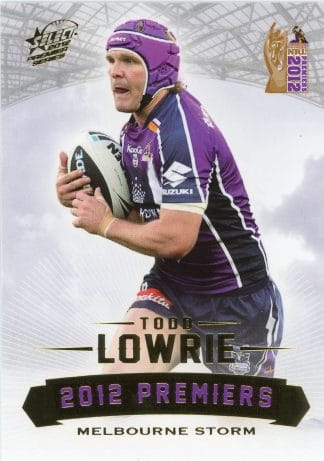 2012 NRL Premiers Set - PC14 Todd Lowrie Melbourne Storm