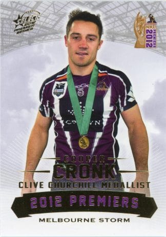 2012 NRL Premiers Set - PC22 Cooper Cronk Melbourne Storm