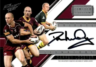 2012 NRL Dynasty Tribute Signature - TS1 Darren Lockyer Brisbane Broncos