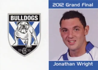 2012 NRL Grand Final Canterbury Bulldogs - Card 05 Jonathan Wright