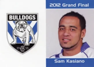 2012 NRL Grand Final Canterbury Bulldogs - Card 10 Sam Kasiano