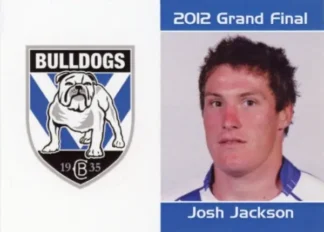 2012 NRL Grand Final Canterbury Bulldogs - Card 12 Josh Jackson
