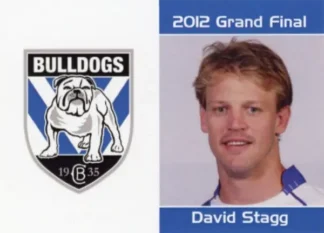 2012 NRL Grand Final Canterbury Bulldogs - Card 17 David Stagg