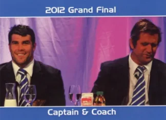 2012 NRL Grand Final Canterbury Bulldogs - Card 19 Captain & Coach