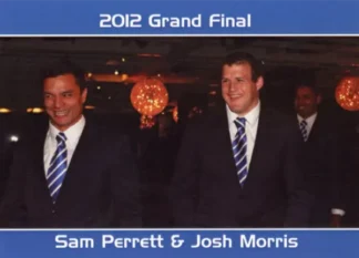 2012 NRL Grand Final Canterbury Bulldogs - Card 21 Sam Perrett & Josh Morris