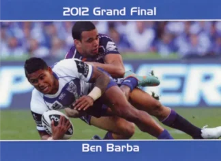2012 NRL Grand Final Canterbury Bulldogs - Card 25 Ben Barba