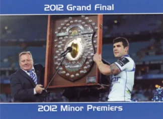 2012 NRL Grand Final Canterbury Bulldogs - Card 34 2012 Minor Premiers