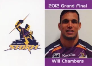 2012 NRL Grand Final Melbourne Storm - Card 04 Will Chambers