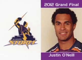 2012 NRL Grand Final Melbourne Storm - Card 05 Justin O'Neill