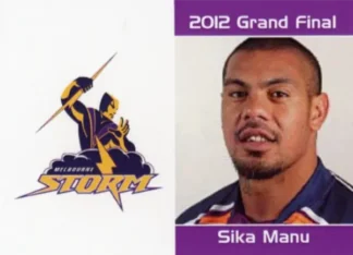 2012 NRL Grand Final Melbourne Storm - Card 11 Sika Manu