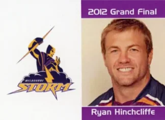 2012 NRL Grand Final Melbourne Storm - Card 14 Ryan Hinchcliffe
