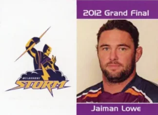 2012 NRL Grand Final Melbourne Storm - Card 16 Jaiman Lowe