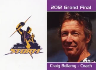 2012 NRL Grand Final Melbourne Storm - Card 18 Craig Bellamy