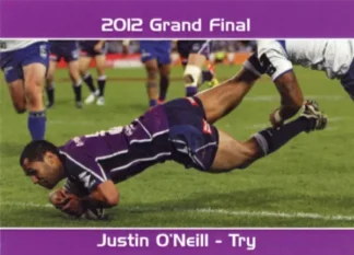 2012 NRL Grand Final Melbourne Storm - Card 24 Justin O'Neill