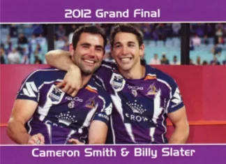 The NRL Trading Card Specialists 11 2012 NRL Grand Final Melbourne Storm - Card 32 Cameron Smith & Billy Slater