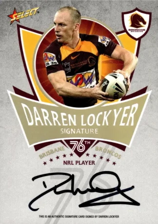 2012 NRL Select Tribute Signature