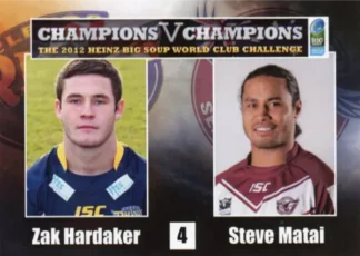 2012 World Cup Challenge - Card 04 Zak Hardaker & Steve Matai