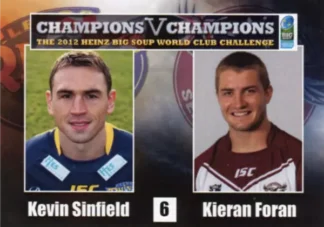 2012 World Cup Challenge - Card 06 Kevin Sinfield & Kieran Foran