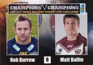 2012 World Cup Challenge - Card 09 Rob Burrow & Matt Ballin