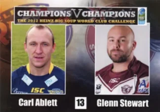2012 World Cup Challenge - Card 13 Carl Ablett & Glenn Stewart