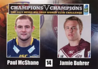 2012 World Cup Challenge - Card 14 Paul McShane & Jamie Buhrer