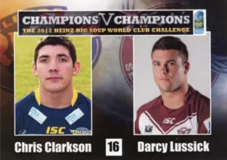 2012 World Cup Challenge - Card 16 Chris Clarkson & Darcy Lussick