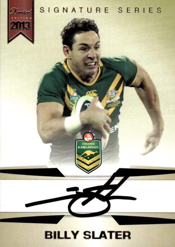 2013 NRL Limited Edition Signature Series - SS1 Billy Slater Australia