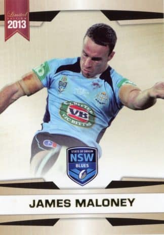 2013 NRL Limited Edition Common Card - Base 14 James Maloney NSW State Of Origin