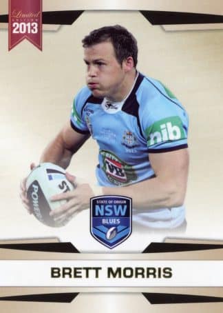 2013 NRL Limited Edition Common Card - Base 15 Brett Morris NSW State Of Origin