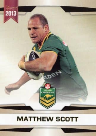 2013 NRL Limited Edition Common Card - Base 02 Matthew Scott Australia