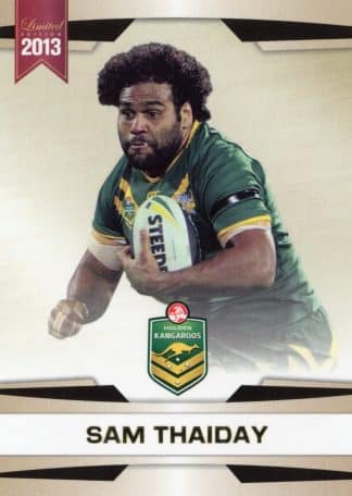 2013 NRL Limited Edition Common Card - Base 04 Sam Thaiday Australia