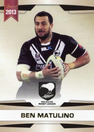 2013 NRL Limited Edition Common Card - Base 09 Ben Matulino New Zealand