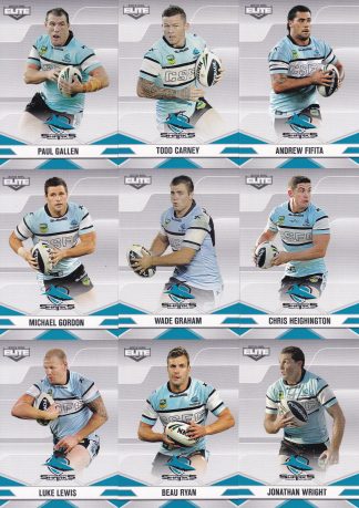 2013 NRL Elite Base Team Set - Cronulla Sharks