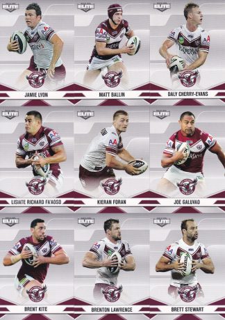 2013 NRL Elite Base Team Set - Manly Sea Eagles