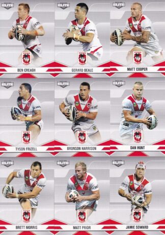 2013 NRL Elite Base Team Set - St George Dragons