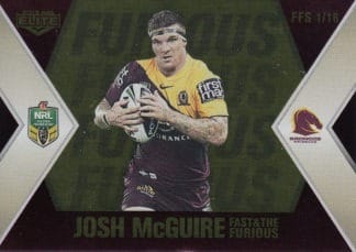 2013 NRL Elite Gold Fast & The Furious - FFS01 Josh McGuire & Lachlan Maranta Brisbane Broncos