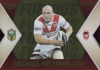 2013 NRL Elite Gold Fast & The Furious - FFS13 Michael Weyman & Jason Nightingale St George Dragons