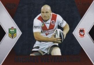 2013 NRL Elite Silver Fast & The Furious - FF13 Michael Weyman & Jason Nightingale St George Dragons