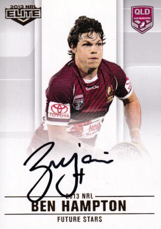 2013 NRL Elite Future Stars Signature - FS19 Ben Hampton QLD State Of Origin