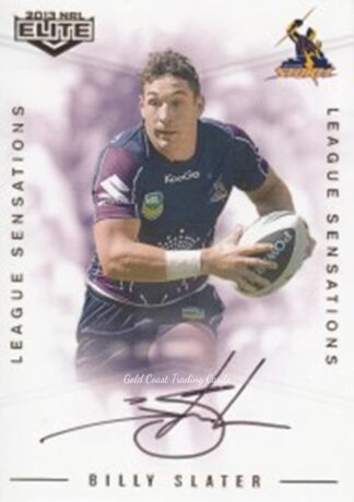 2013 NRL Elite League Sensations Signature - LS07 Billy Slater Melbourne Storm