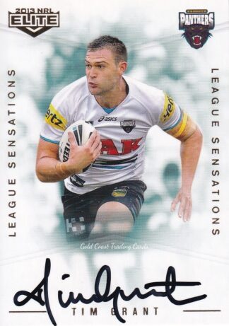 2013 NRL Elite League Sensations Signature - LS10 Tim Grant Penrith Panthers