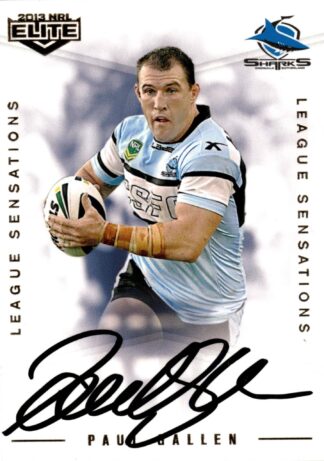 2013 NRL Elite League Sensations Signature - LS11 Paul Gallen Cronulla Sharks