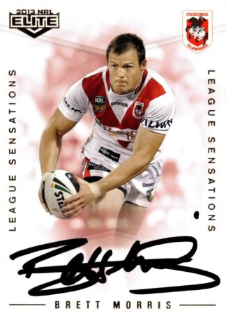 2013 NRL Elite League Sensations Signature - LS13 Brett Morris St George Dragons