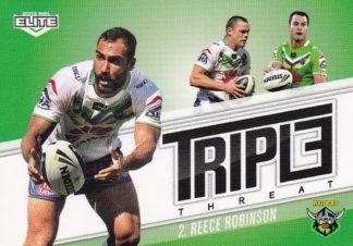 2013 NRL Elite Triple Threat - TT08 Reece Robinson Canberra Raiders