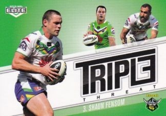 2013 NRL Elite Triple Threat - TT09 Shaun Fensom Canberra Raiders